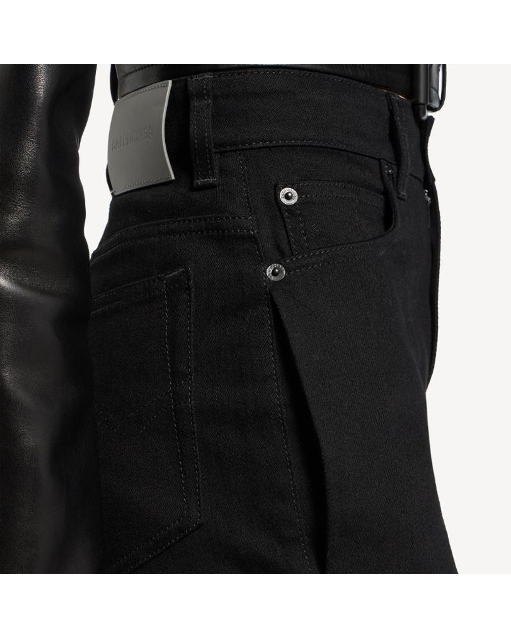 Balenciaga Black High Waisted Skinny Jeans
