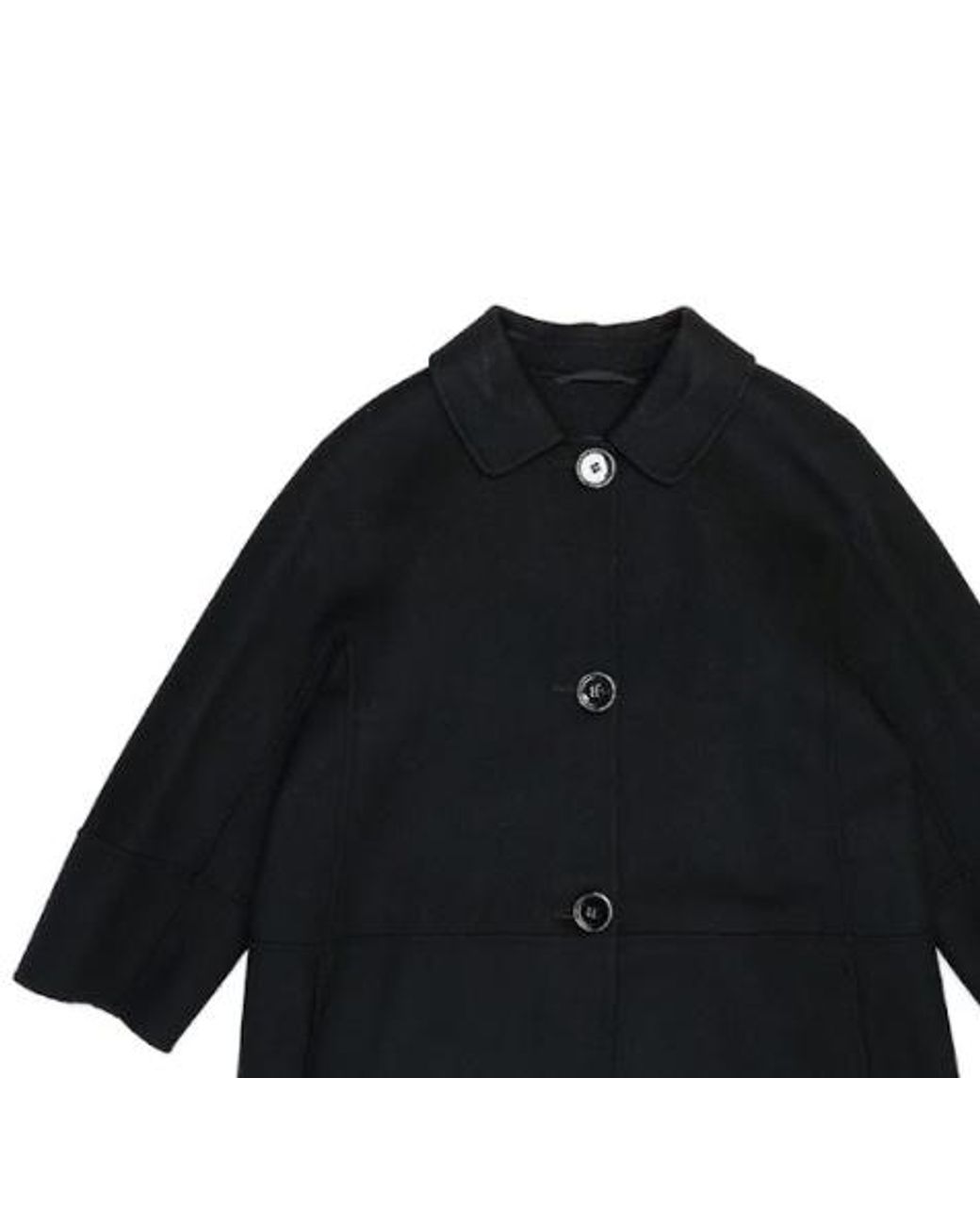 Max Mara Black Lapel Coat