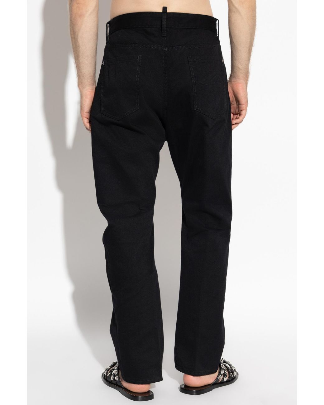 DSquared² Black Straight-Leg Jeans for men