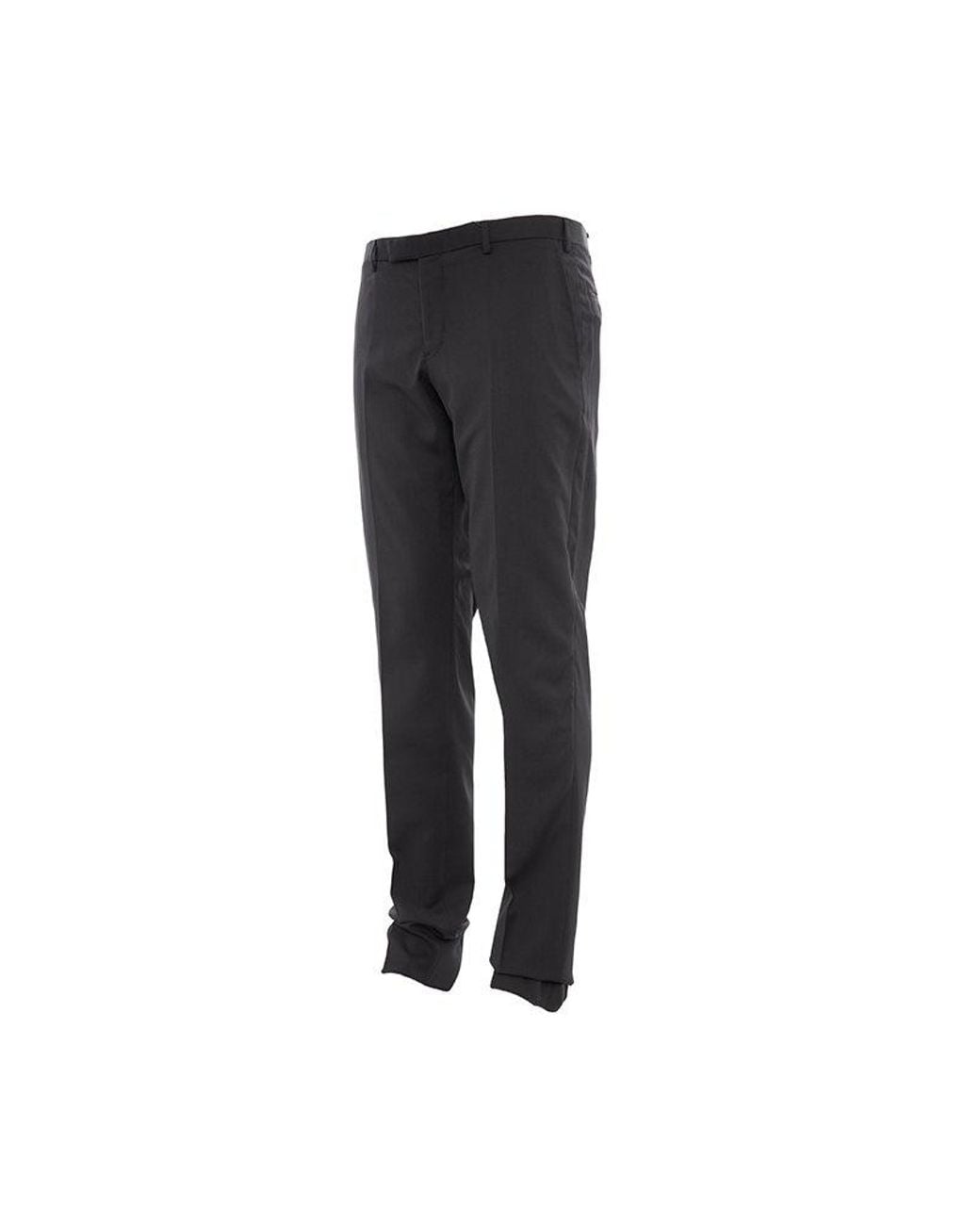 Emporio Armani Black Belt Casual Pants for men