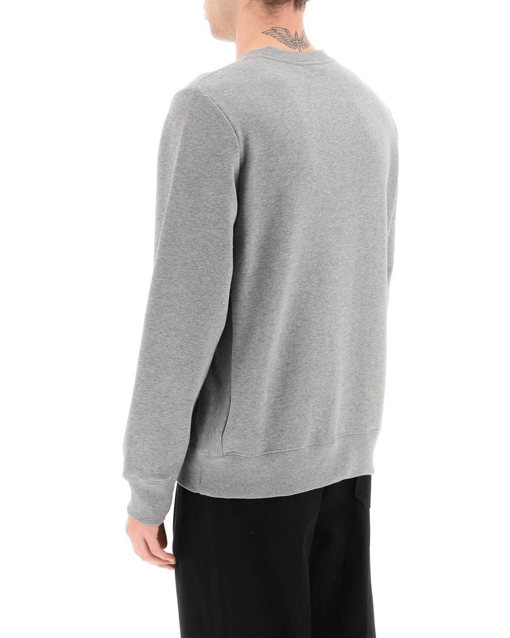 Paul Smith Gray Ps Paul Smith Zebra Patch Crewneck Sweatshirt for men