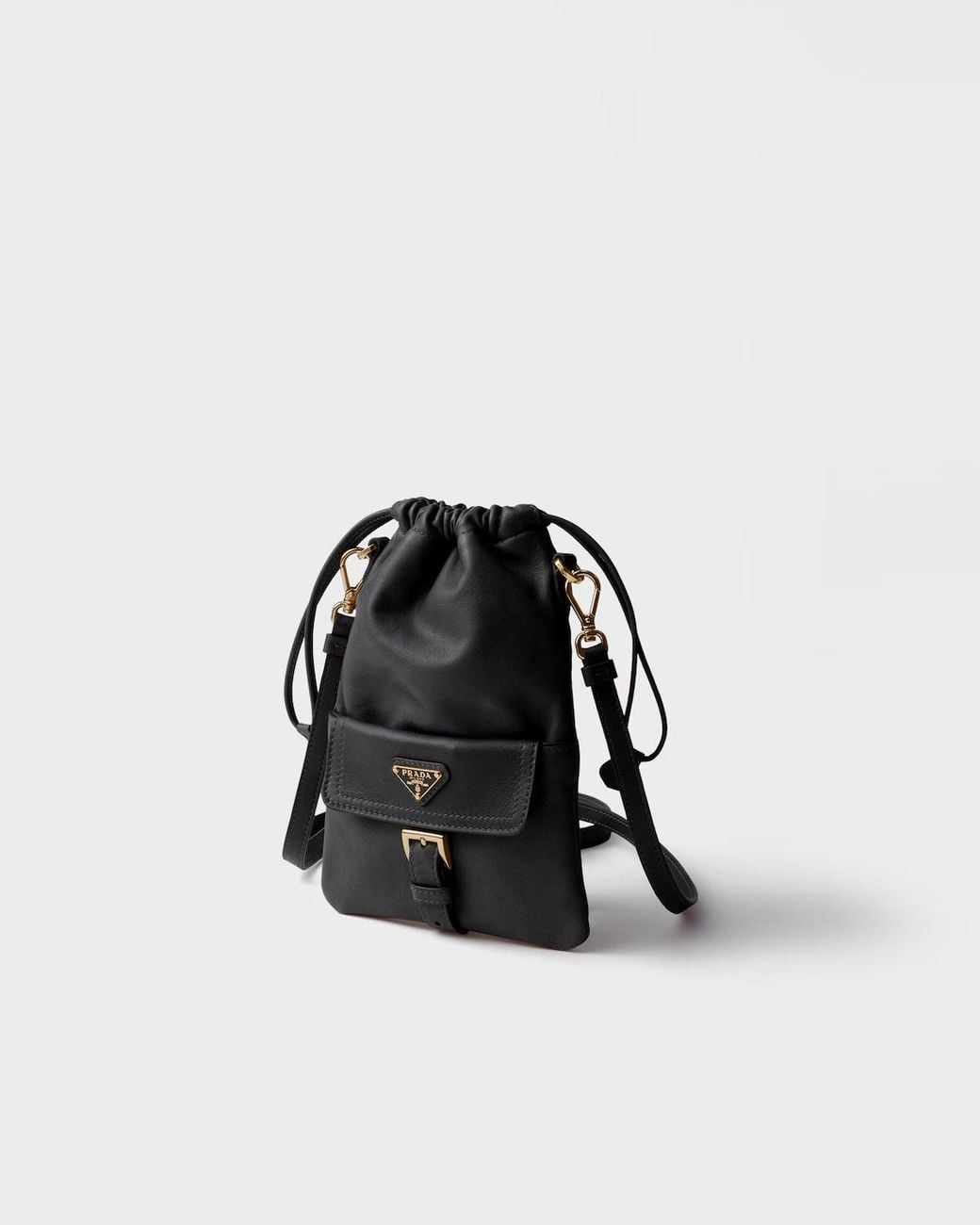 Prada Black Drawstring Shoulder Bag