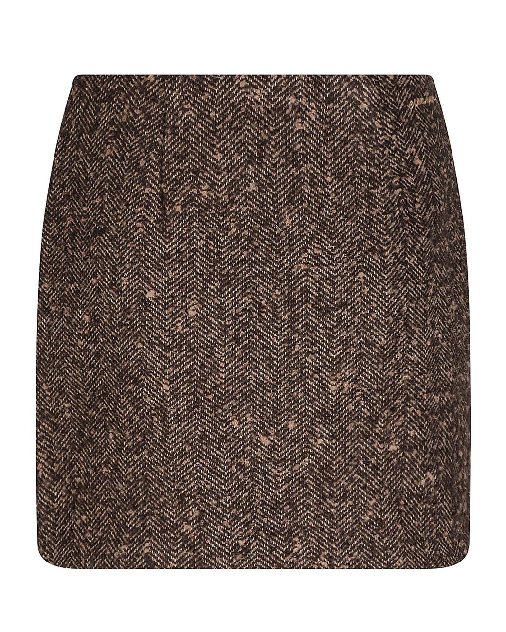 ERMANNO FIRENZE Brown Mini Skirt