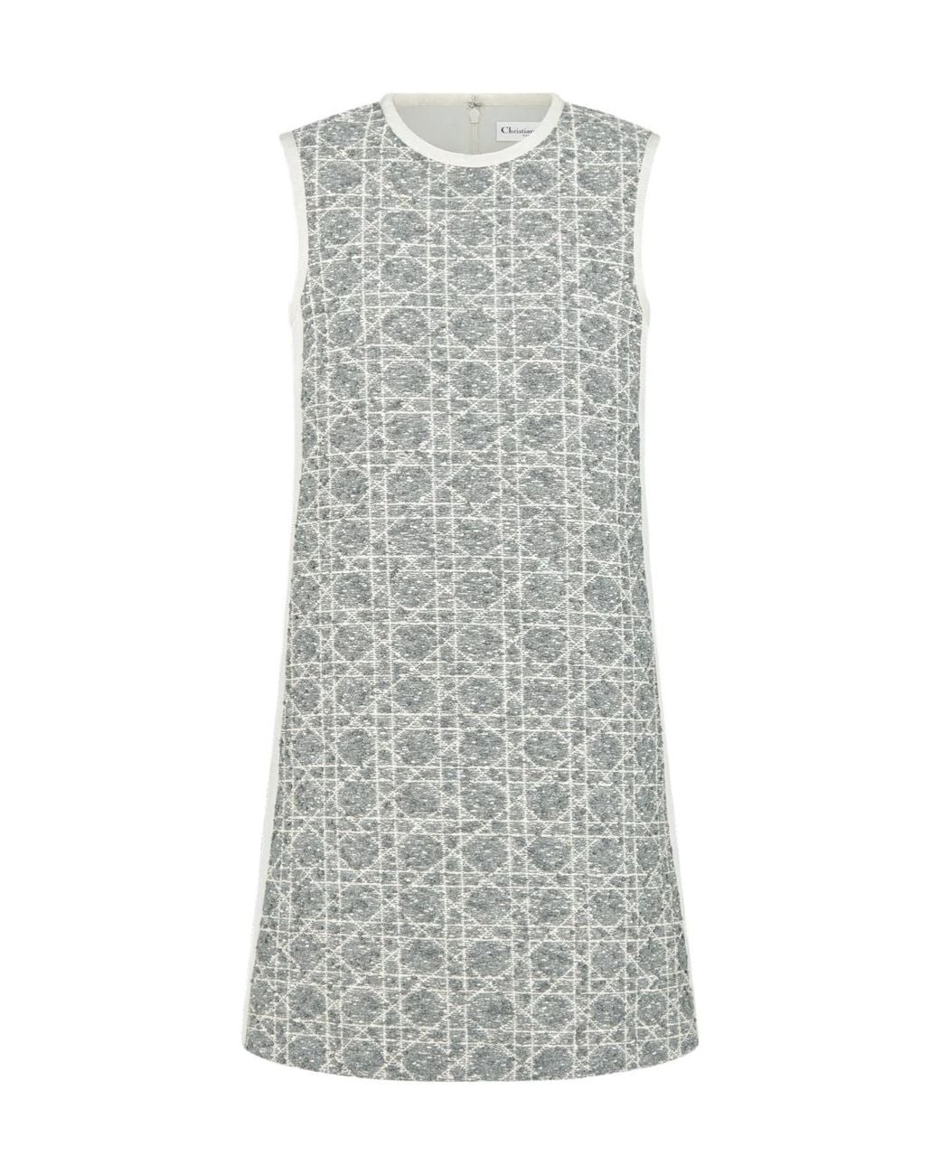 Dior Gray Short Macrocannage Dress