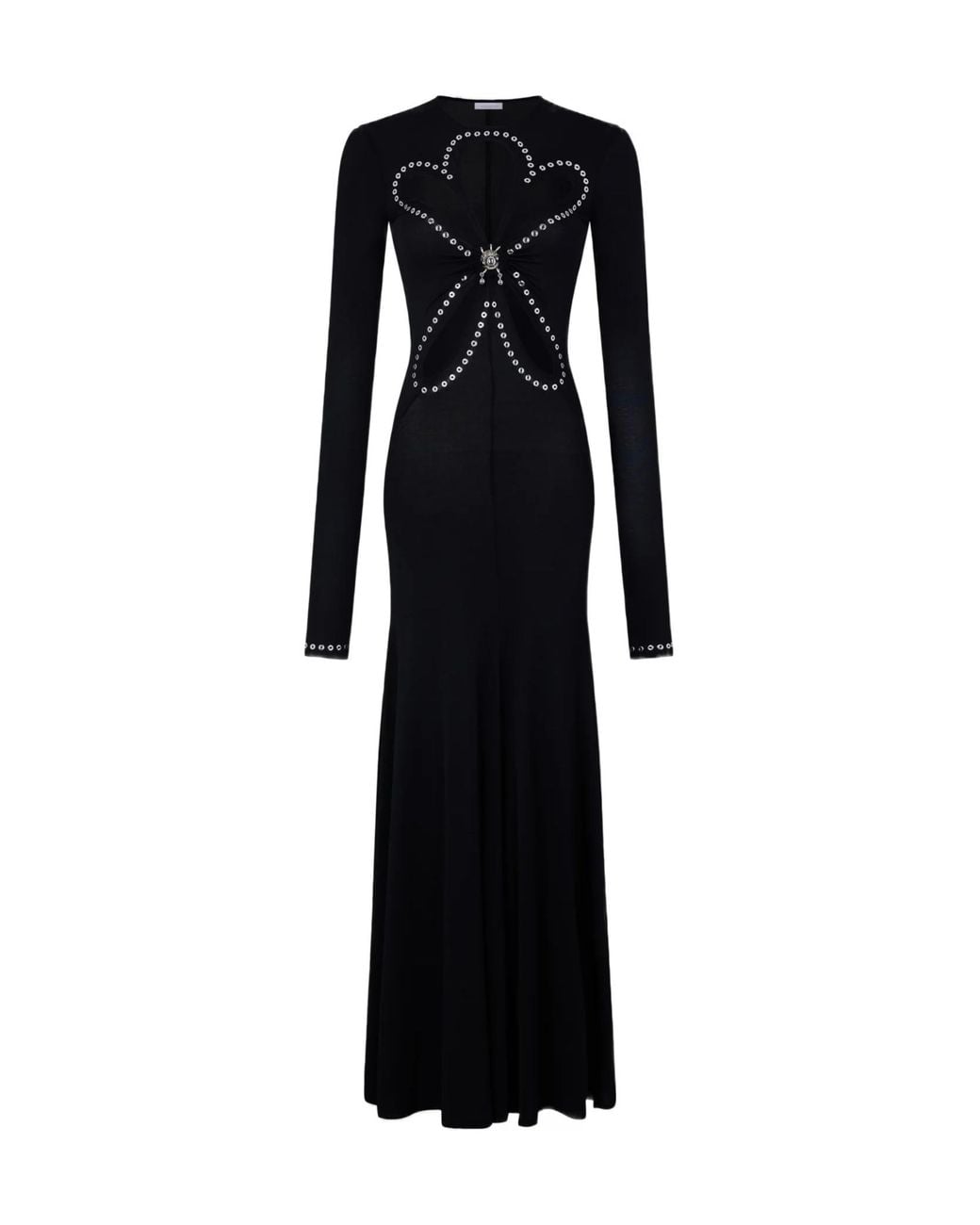 Rabanne Black Rabanne Second-Skin Long Dress