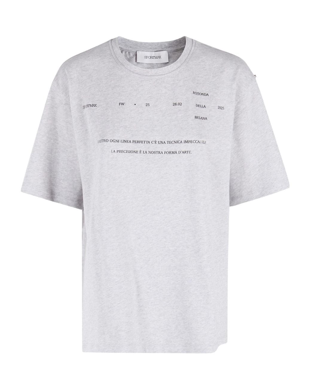 Sportmax White Biella Crewneck T-Shirt