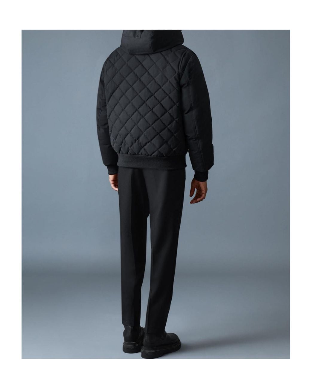 Mackage Black Iker-Z 2-In-1 Down Bomber Jacket for men