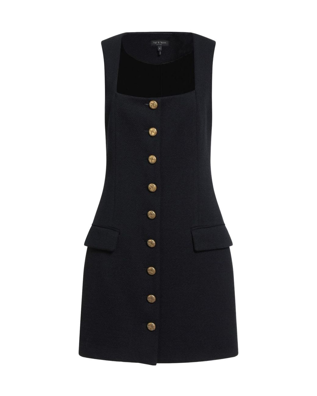 Rag & Bone Black Plain Colour Short Dresses