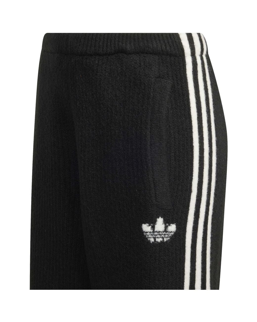 Adidas Originals Black Three-Stripe Tapered Athletic Sweatpants