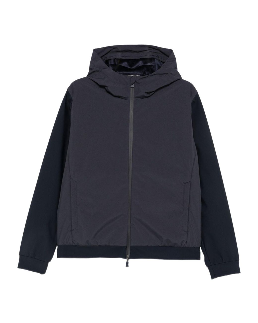 Herno Blue Hooded Jacket for men