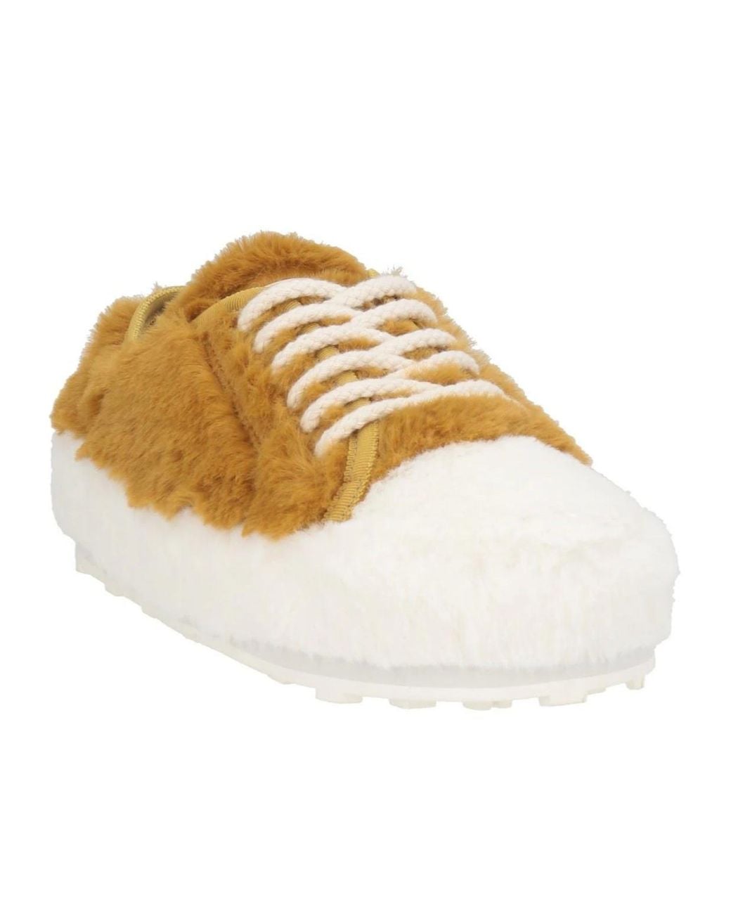 Marni White Two-Color Low-Top Sports Shoes