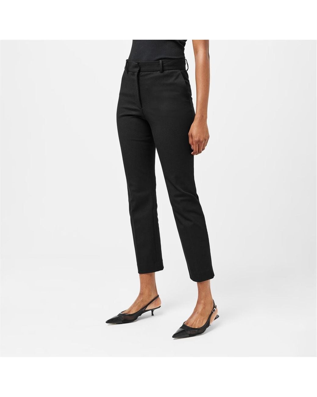 Joseph Black Belt Loop Casual Pants