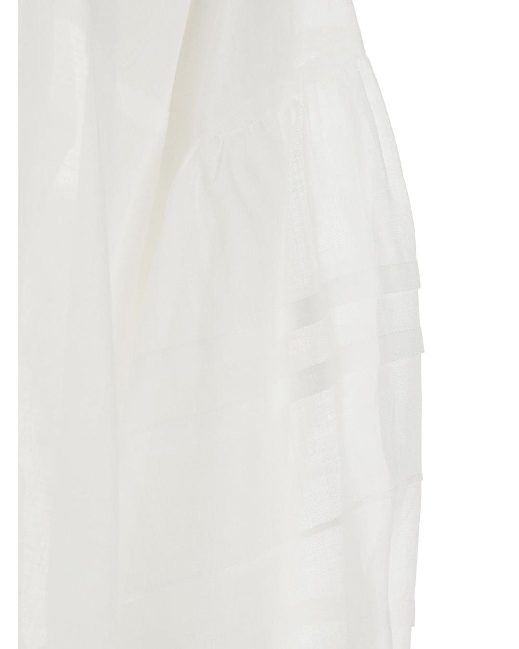 Max Mara White Long Sleeve Shirt Mstpaese