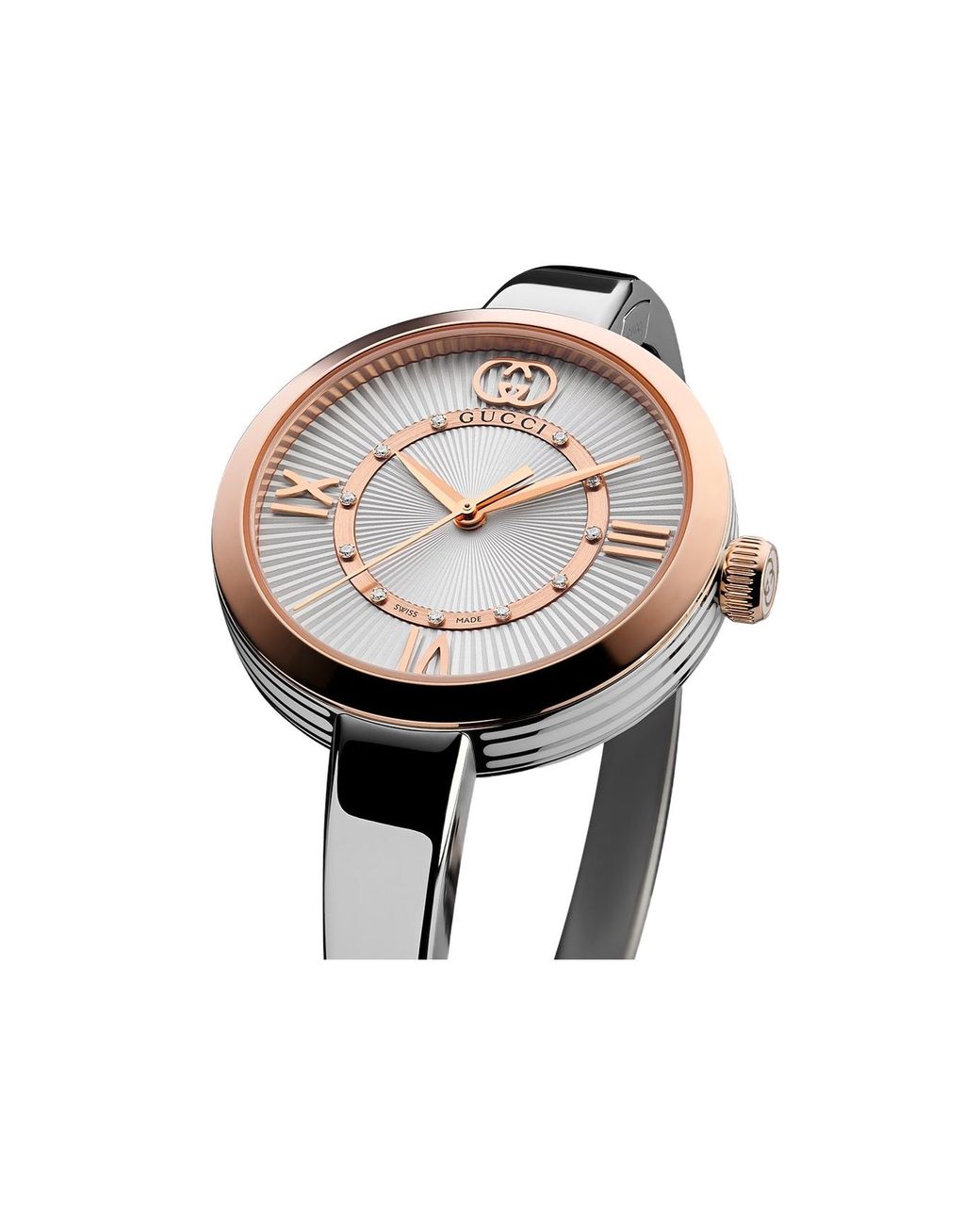 Gucci Metallic Model 2000 Watch, 30Mm