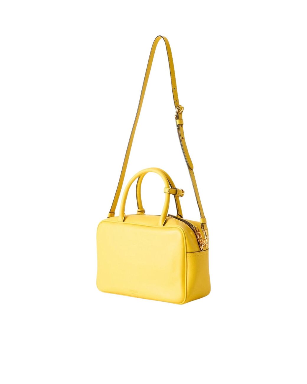 Moschino Yellow Dual-Handle Shoulder Bag