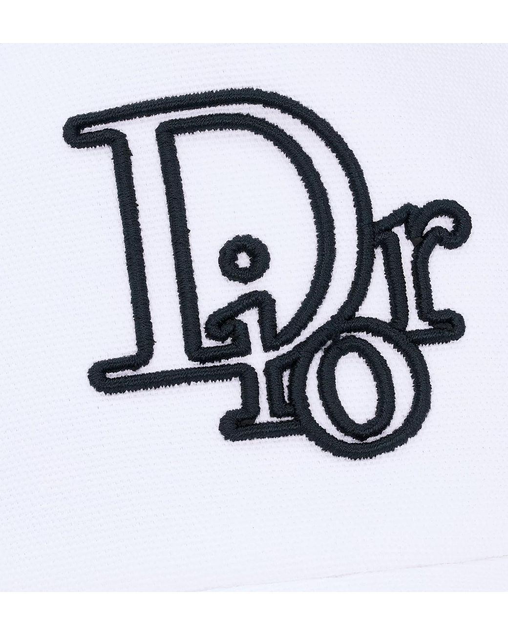 Dior White Cap With Centered Oblique for men