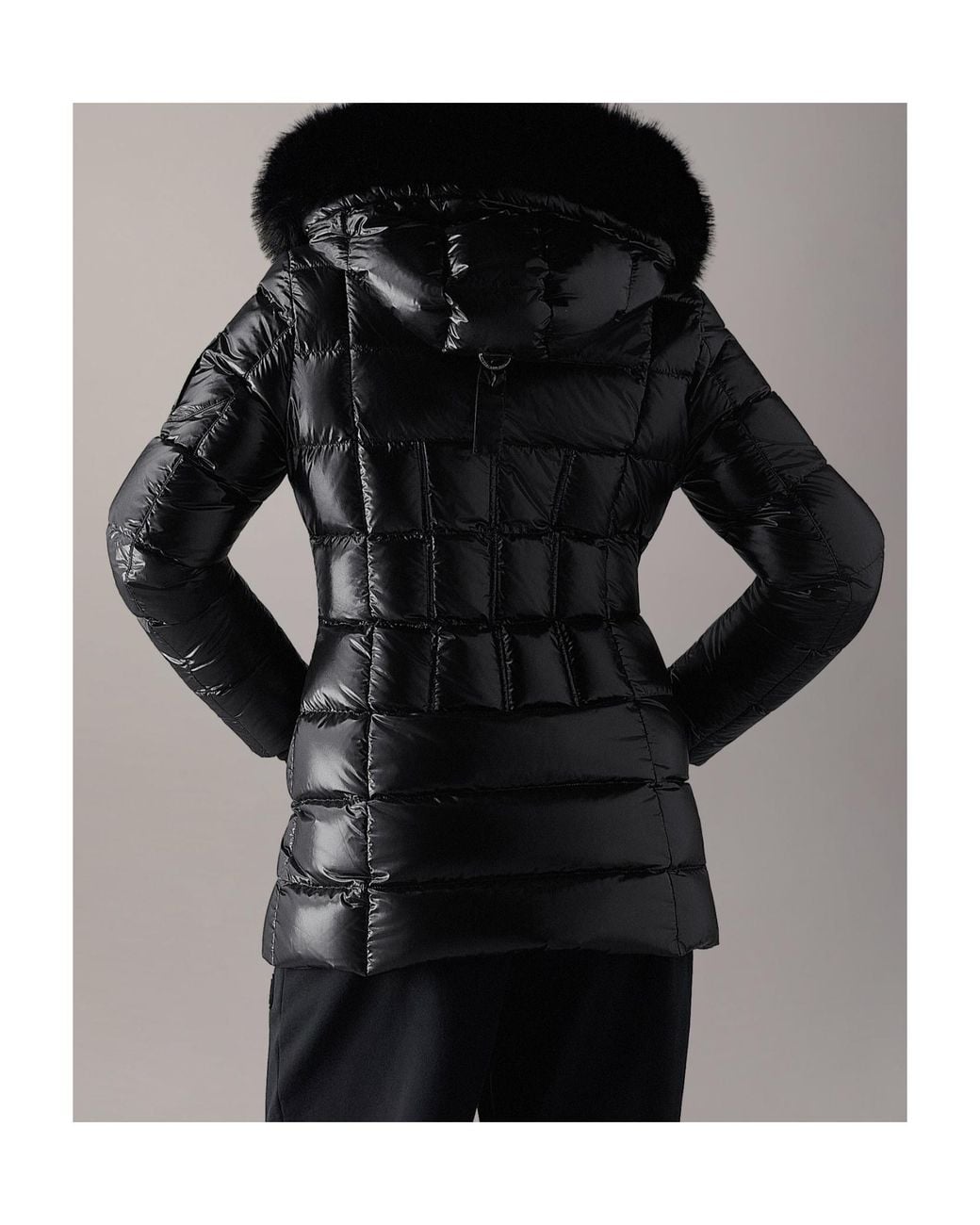 Moose Knuckles Black Celestia 3Q Down Jacket