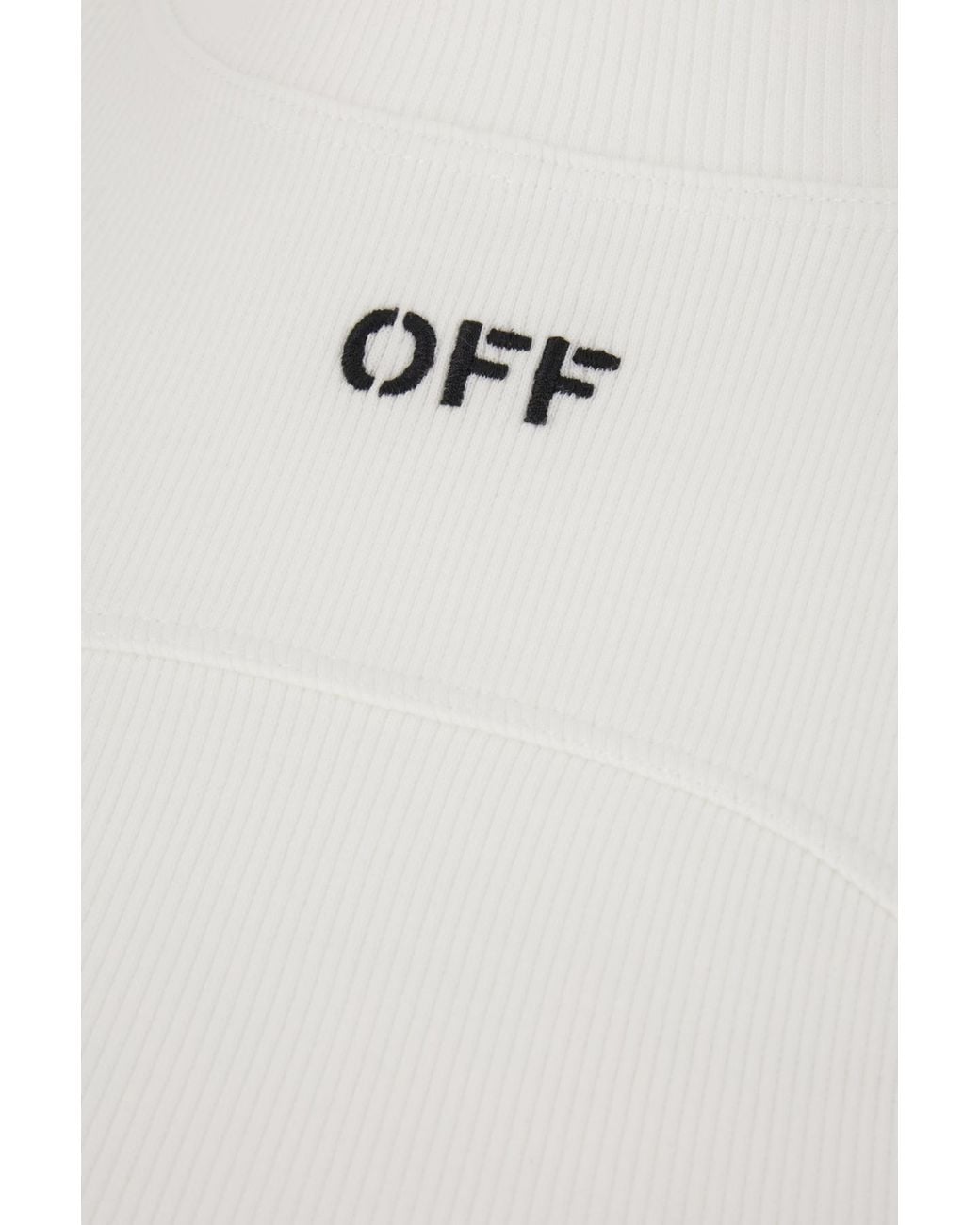 Off-White c/o Virgil Abloh White Crewneck Sleeveless Top