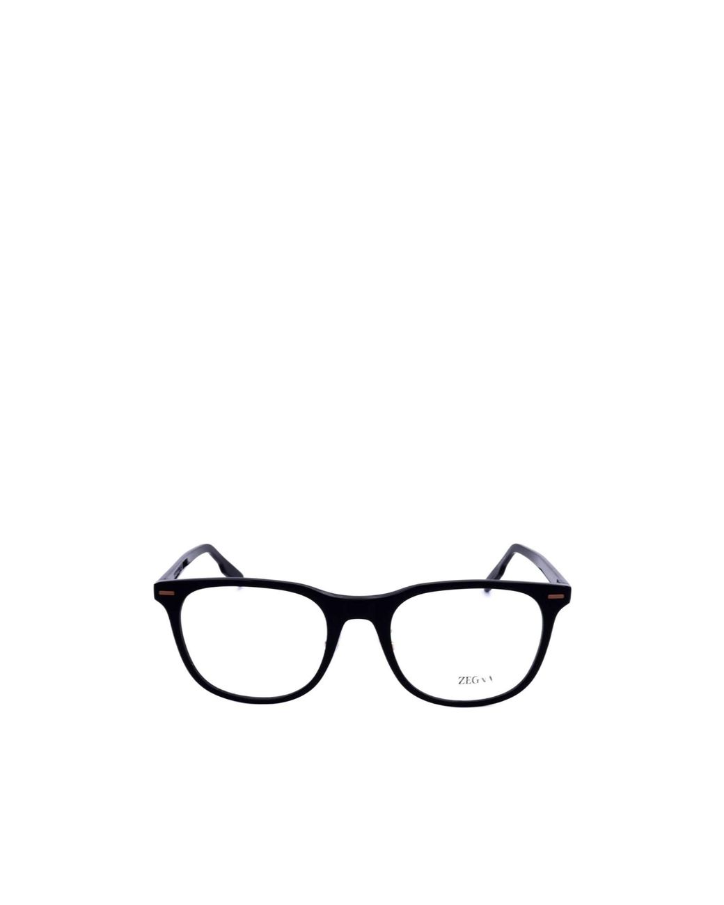Zegna White Square Frame Glasses for men