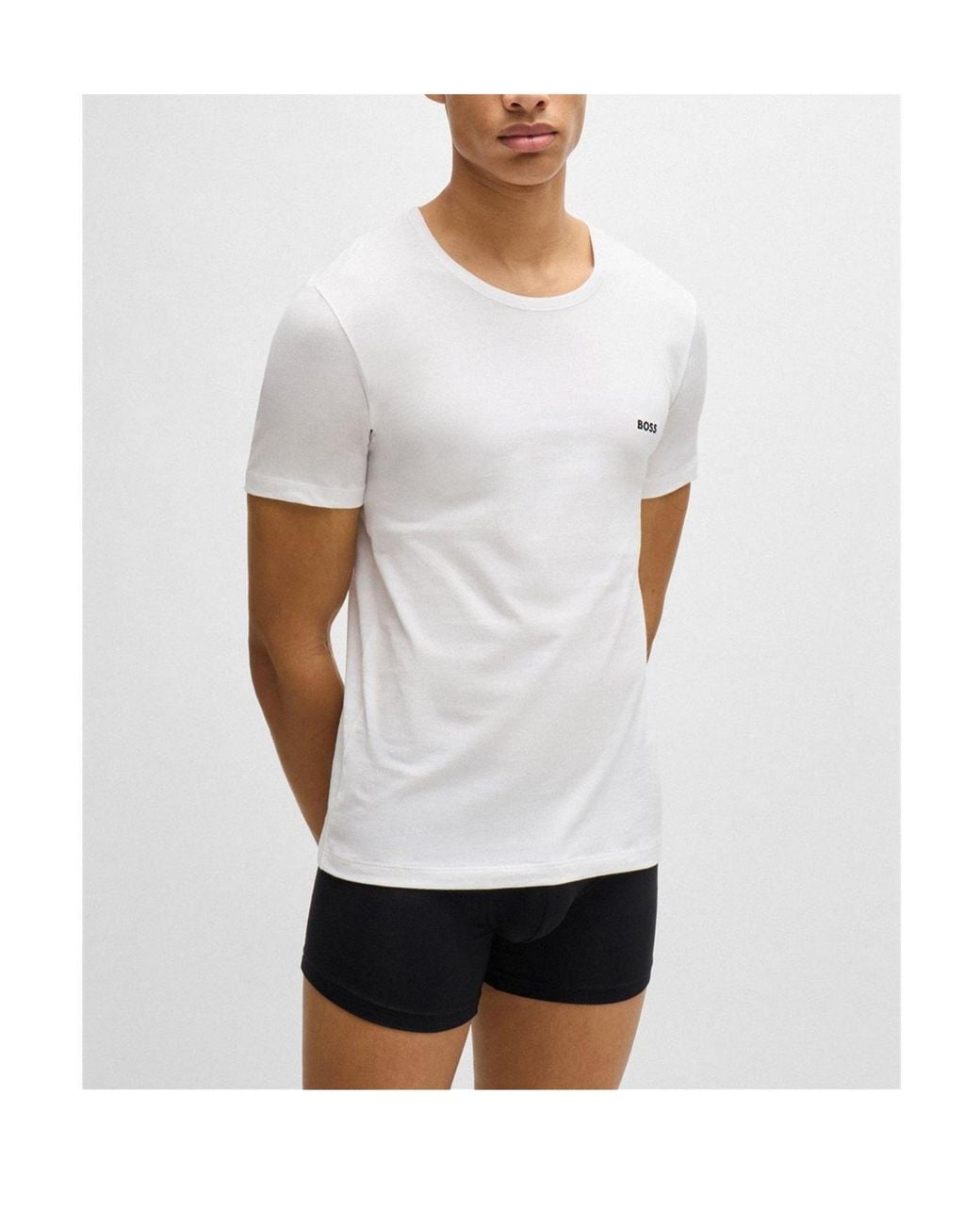 Boss Brown Cotton T-Shirts for men