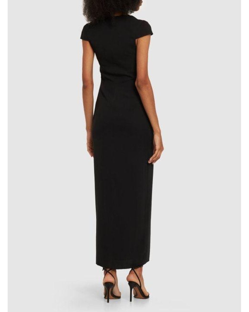 16Arlington Black Strapless Dress With Split Waistband