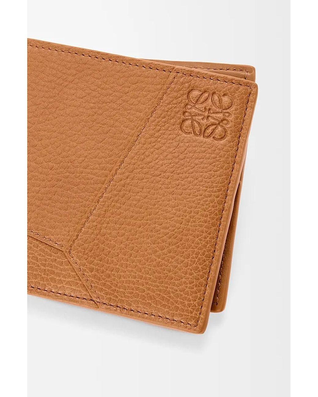 Loewe Brown Puzzle Edge Bifold Wallet for men