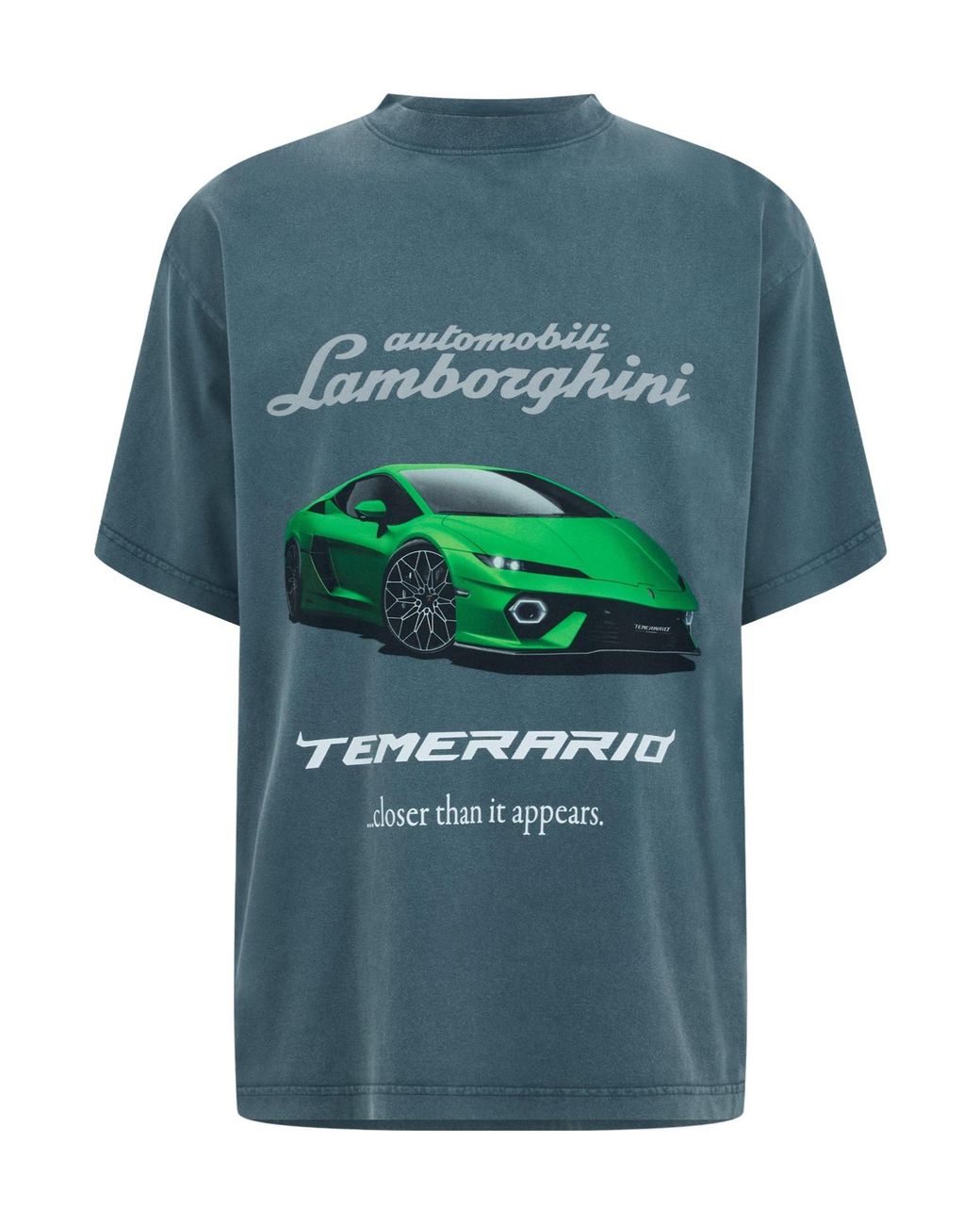 Balenciaga Green Loose T-Shirt for men