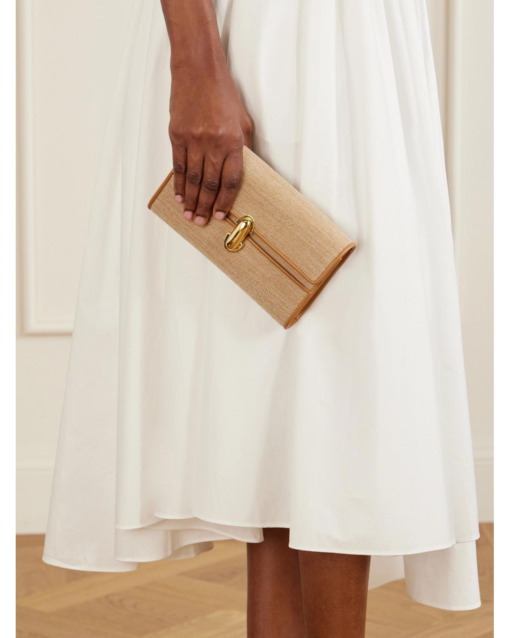 SAVETTE Natural Canvas Mini Shoulder Bag