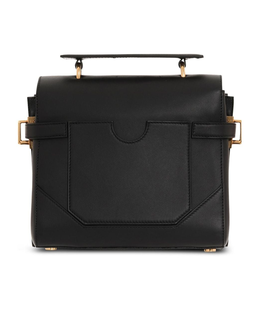 Balmain Black B-Buzz 23 Foldover Top Tote Bag