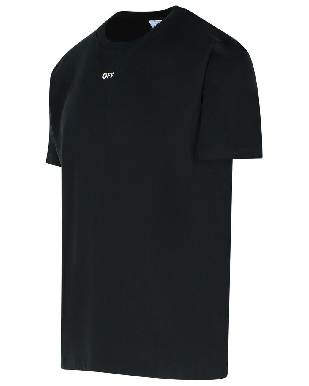 Off-White c/o Virgil Abloh Black Newspaper Arrow Crewneck T-Shirt for men