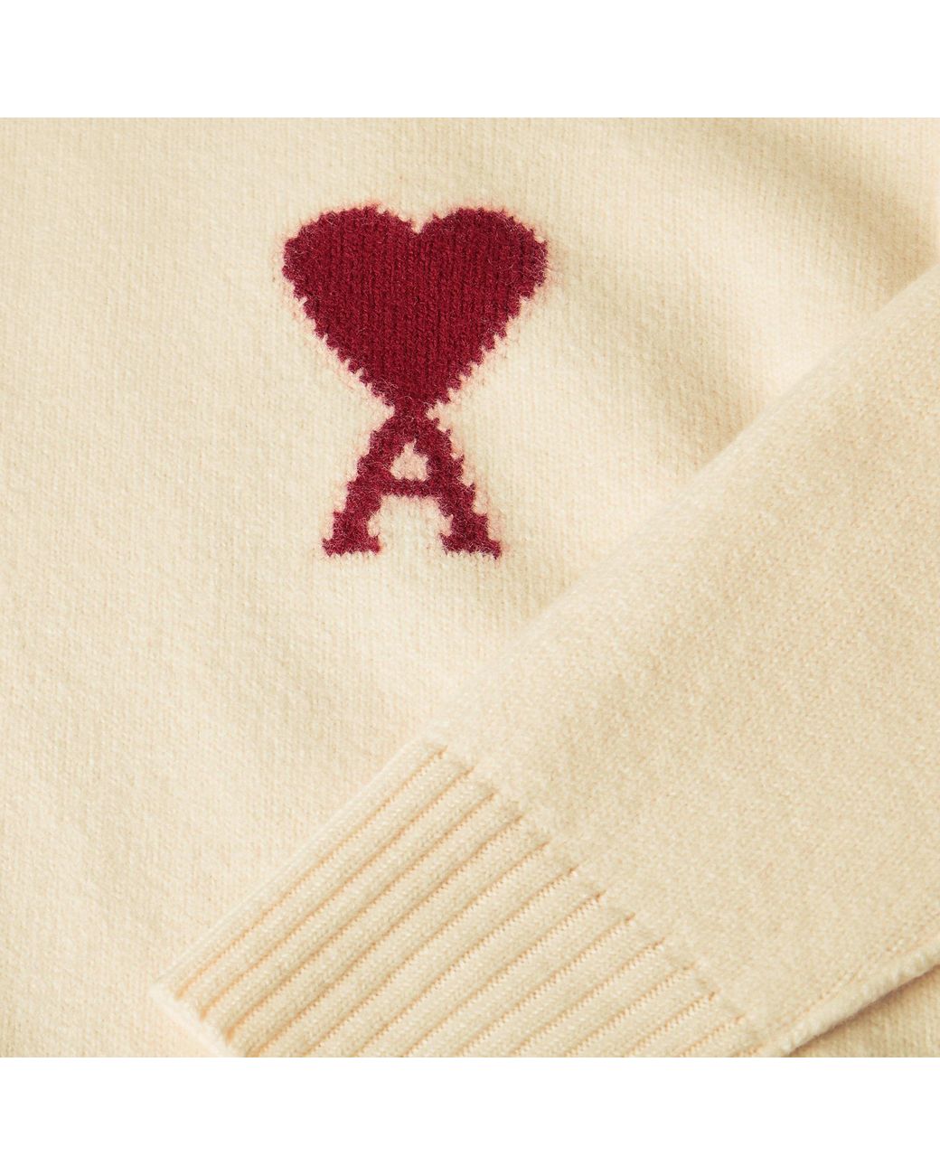 AMI Natural Crew Neck Sweater