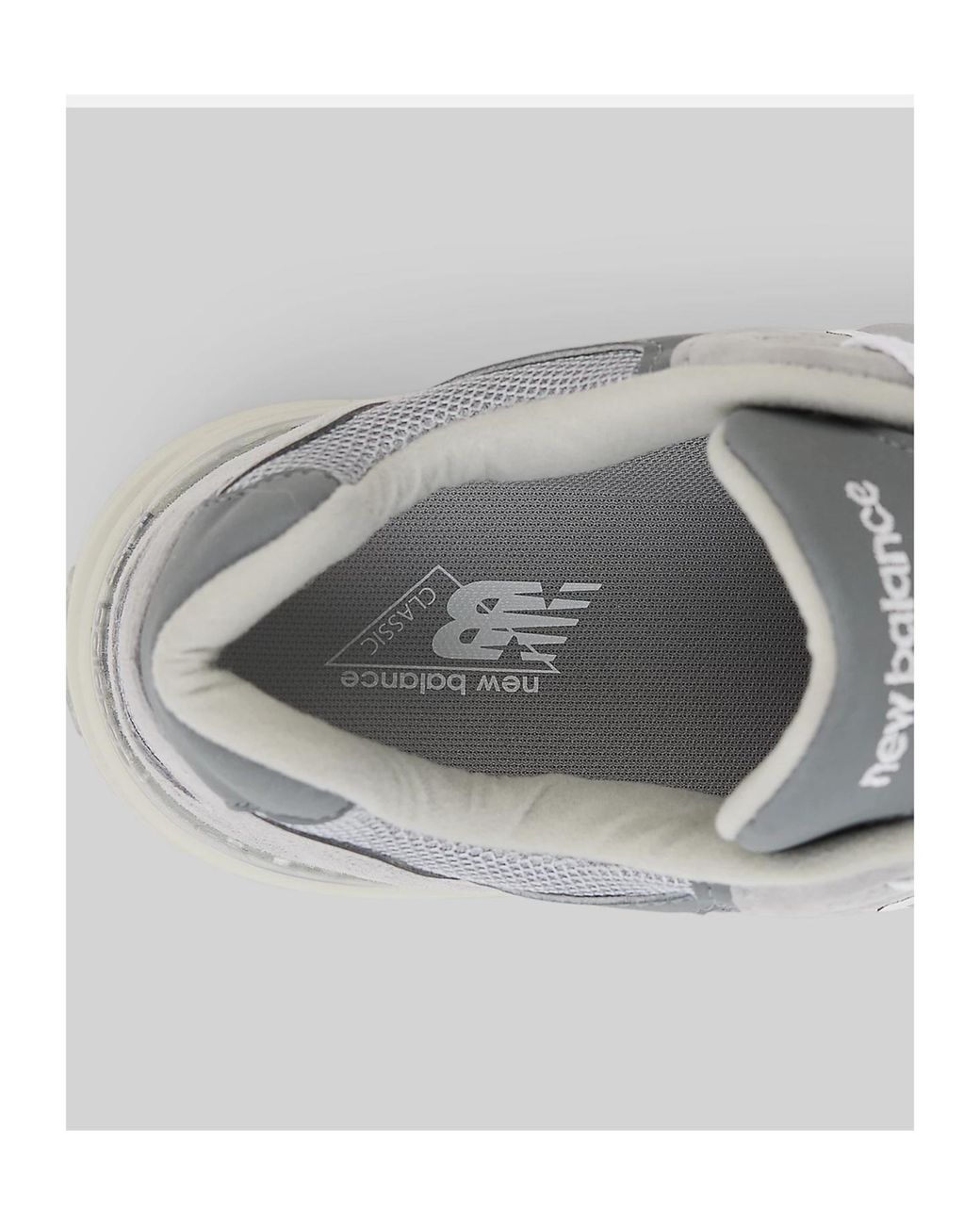 New Balance Gray 992 Lace-Up Sneakers for men