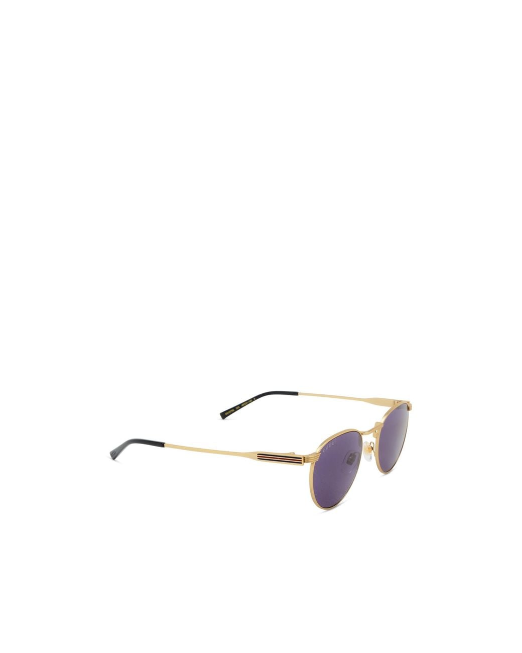 Gucci Purple Eyewear Pilot Frame Sunglasses for men