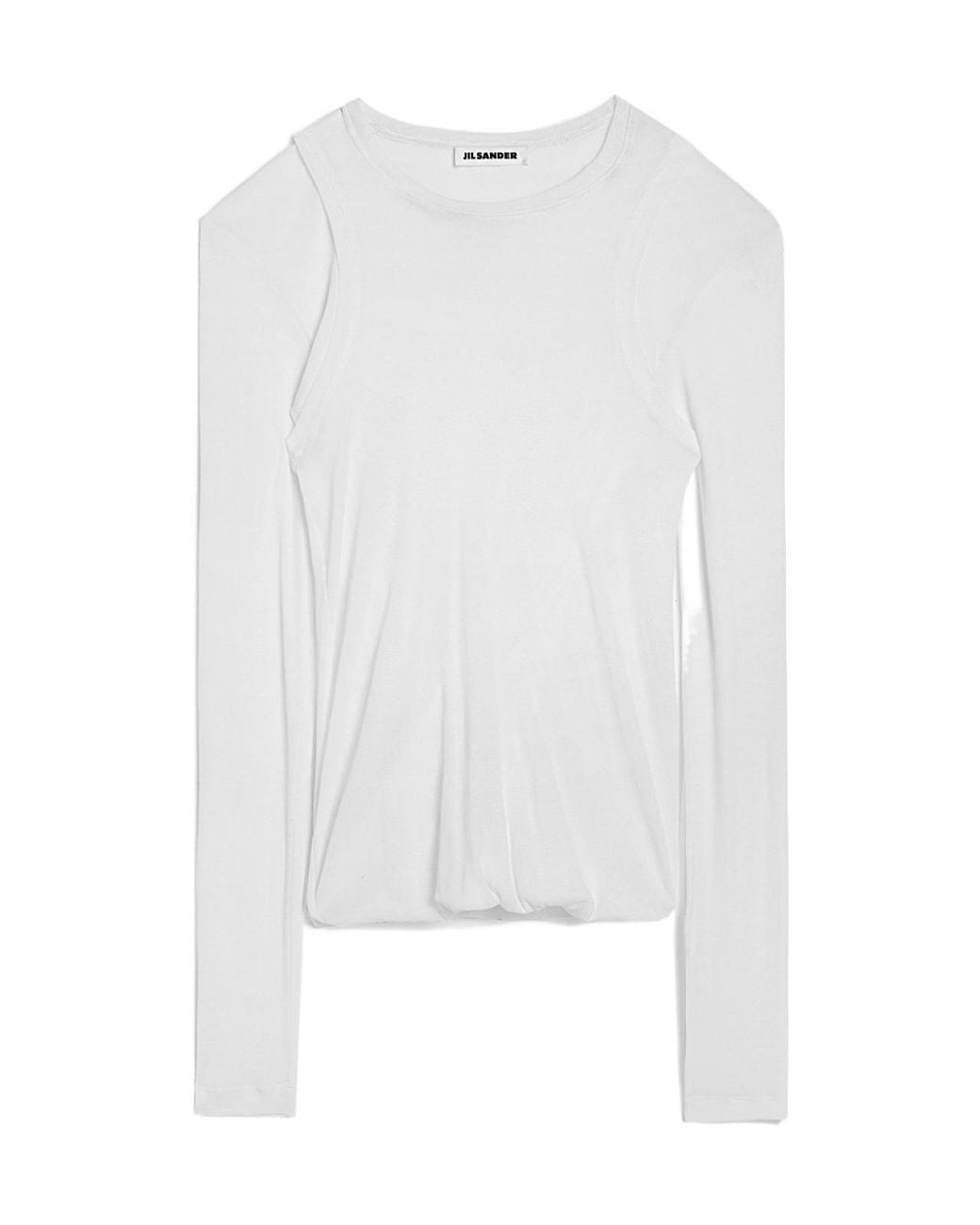 Jil Sander White Layered Crewneck T-Shirt