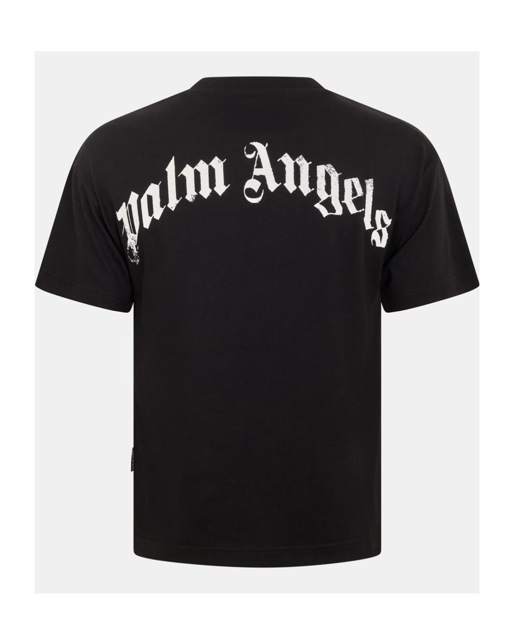 Palm Angels Black Logo Crew Neck T-Shirt for men