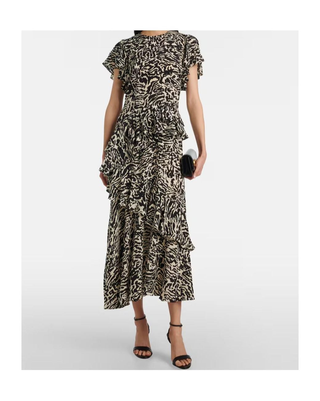 Ulla Johnson Black Short Sleeve Dress