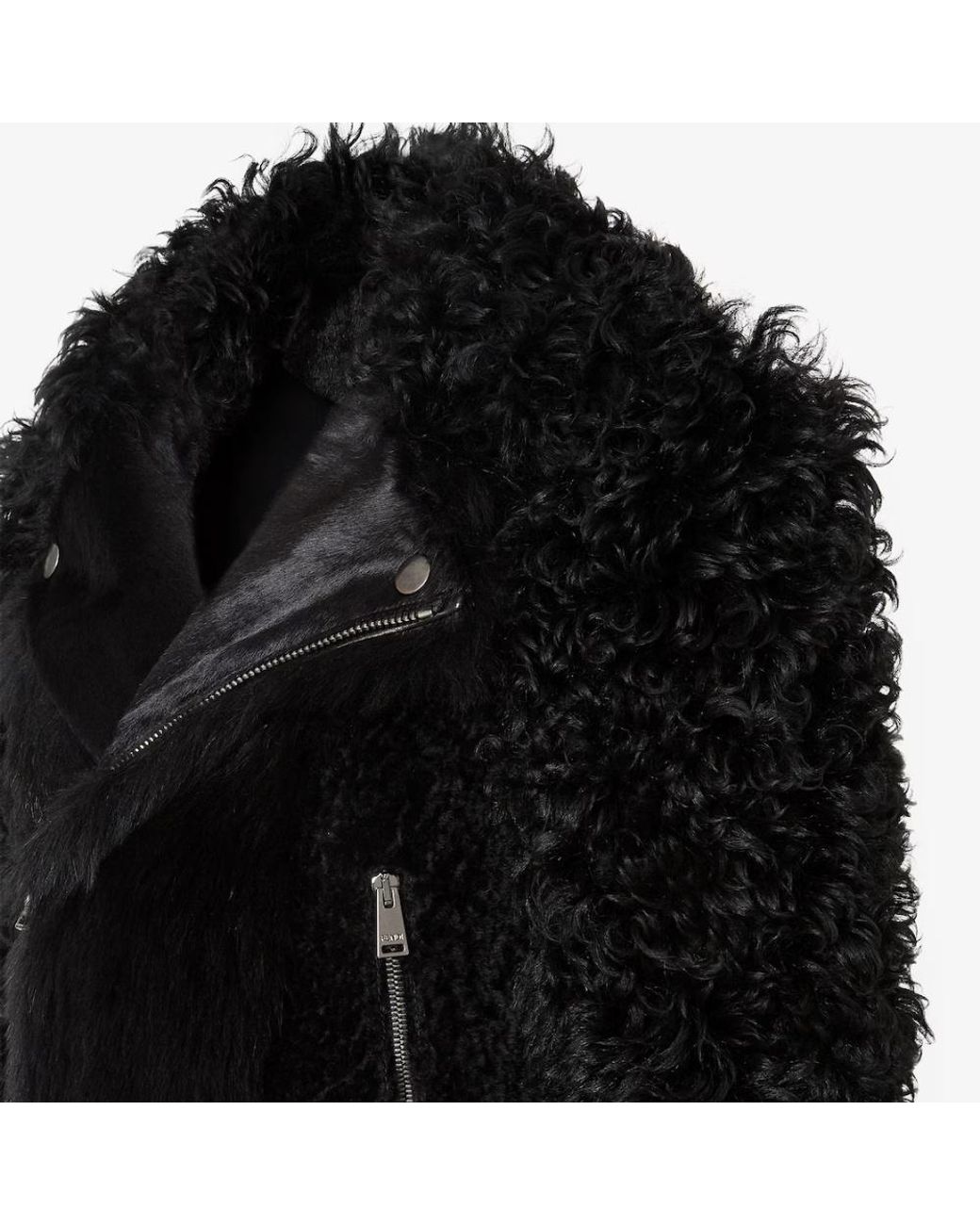 Fendi Black Blouson Biker Jacket