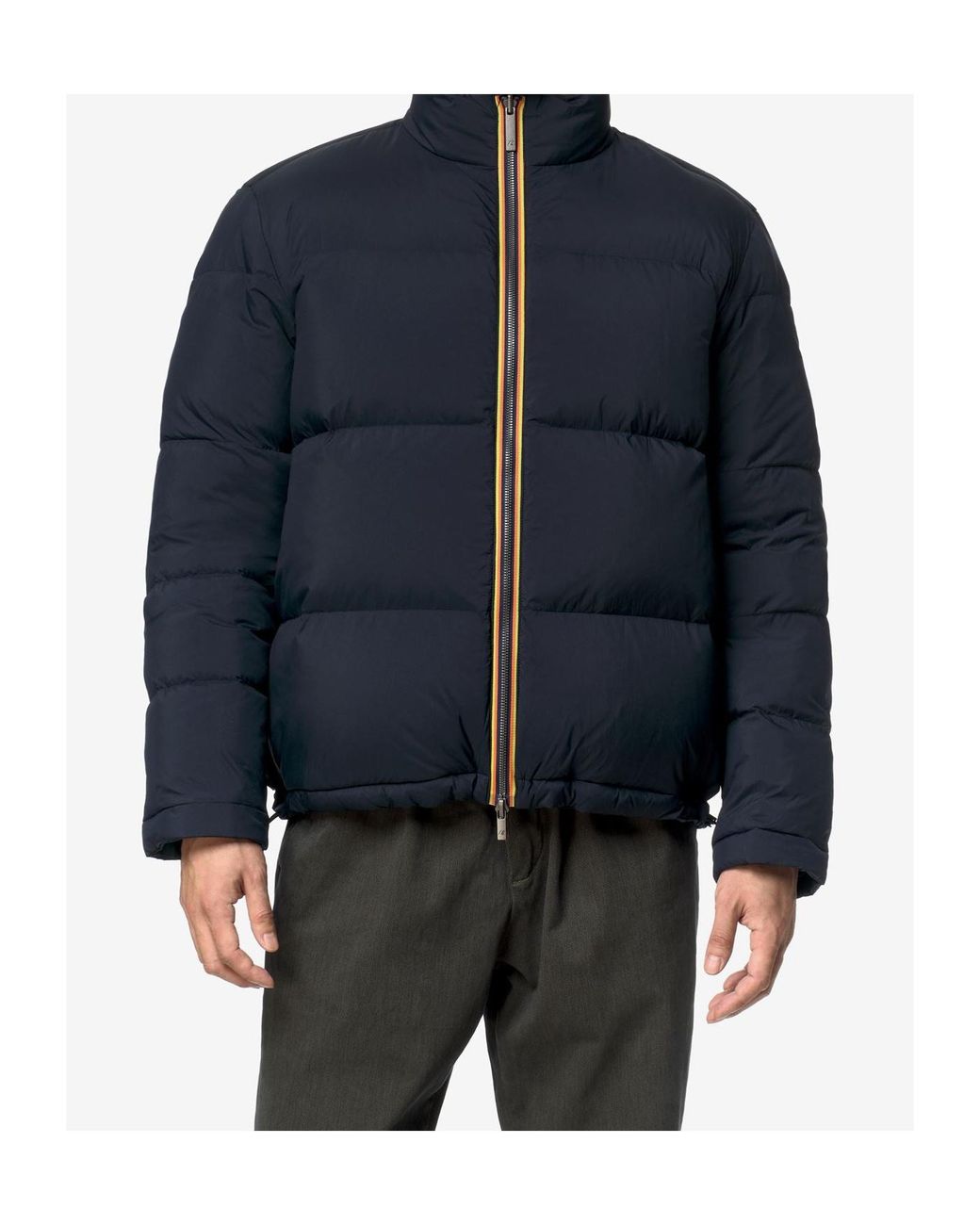 K-Way Blue Artur Reversible Padded Down Jacket for men
