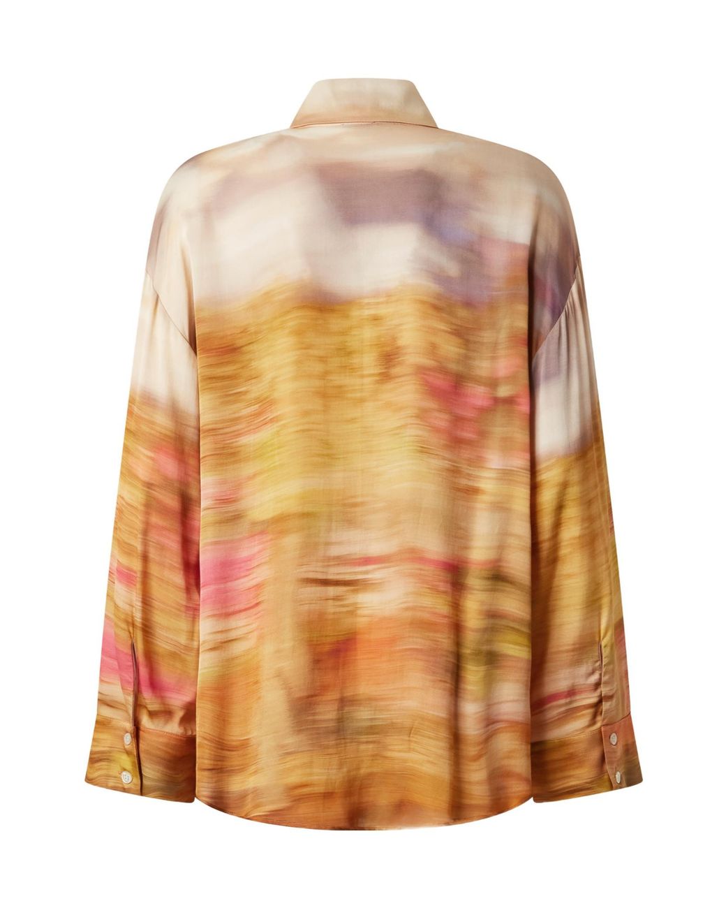 Pinko Multicolor Graphic Printed Curved Hem Shirt