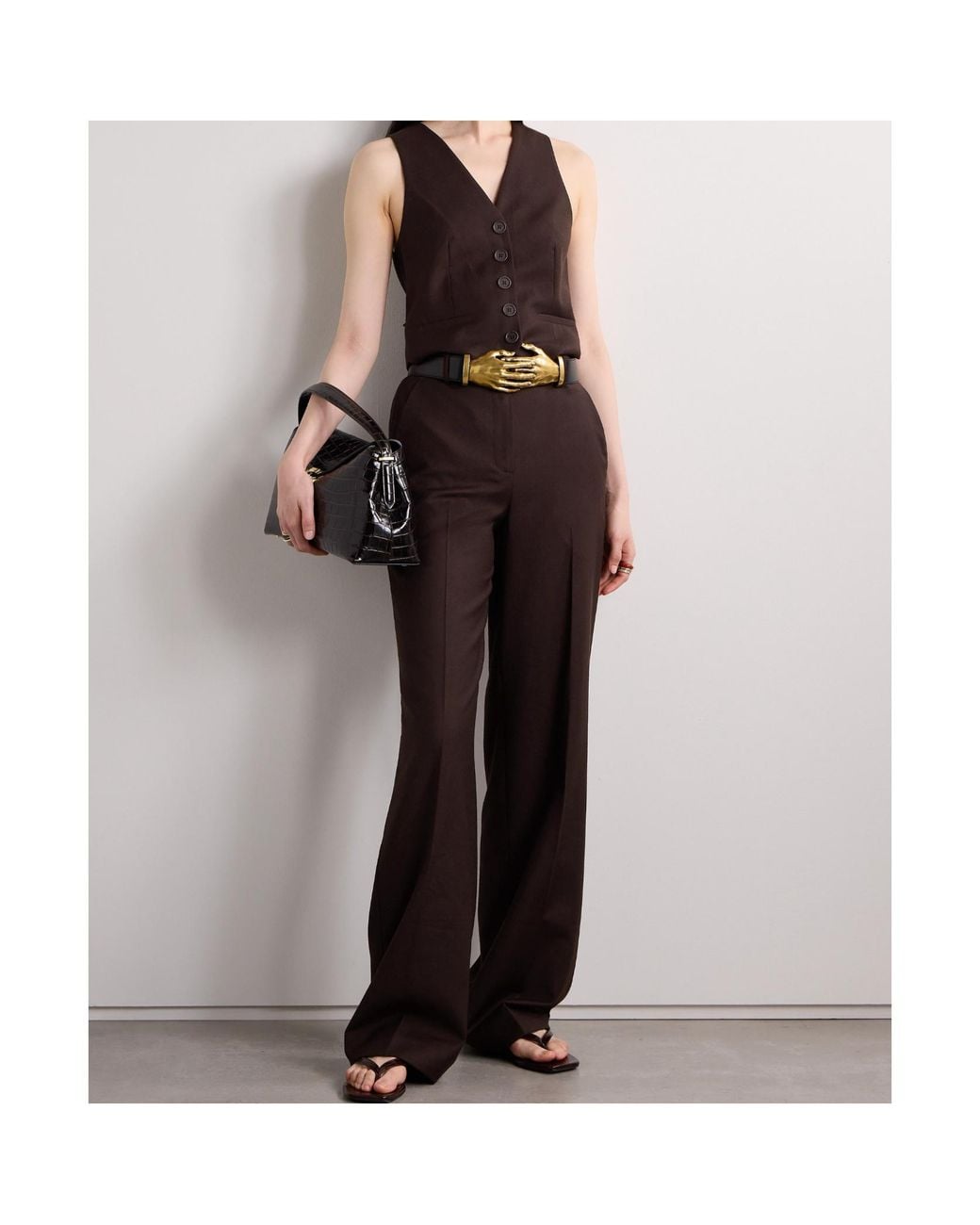 Jonathan Simkhai Purple Slim-Fit Waistcoats