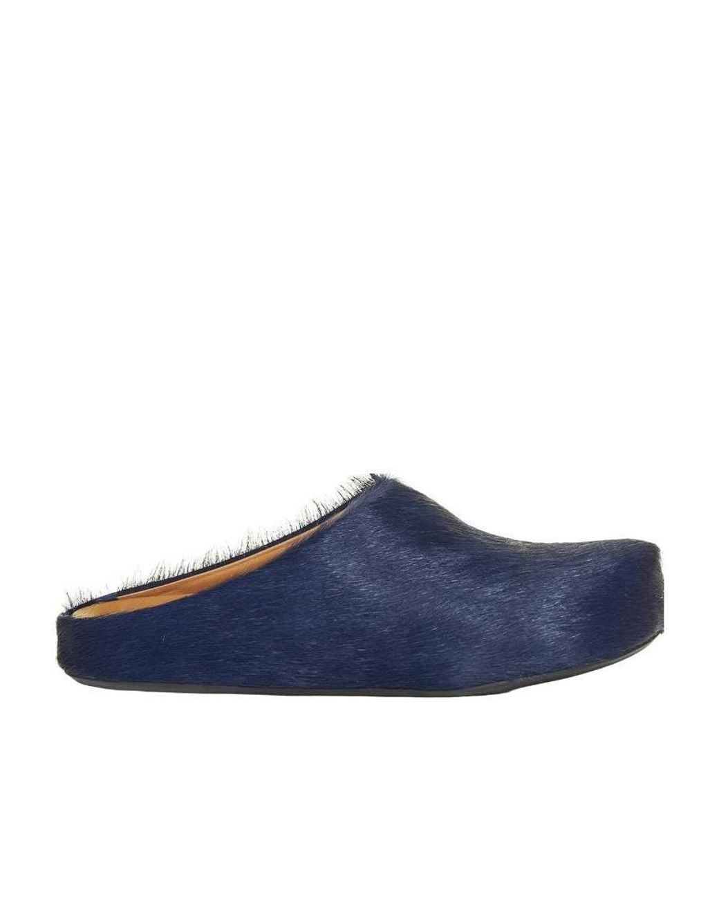 Marni Blue Fussbett Slip-On Flat Mules for men