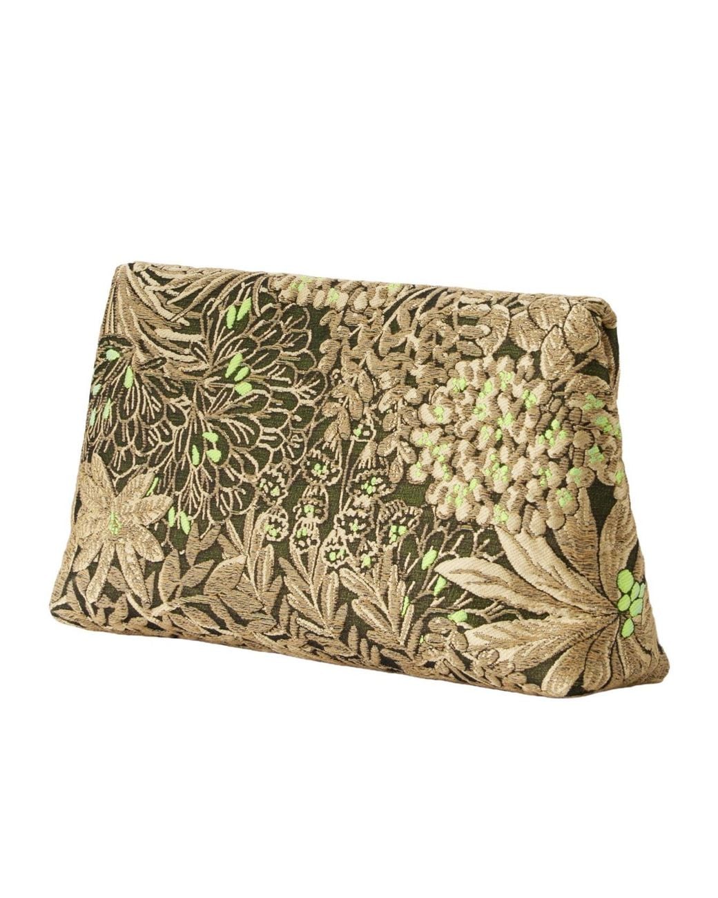 Dries Van Noten Natural Floral-Jacquard Shoulder Bag