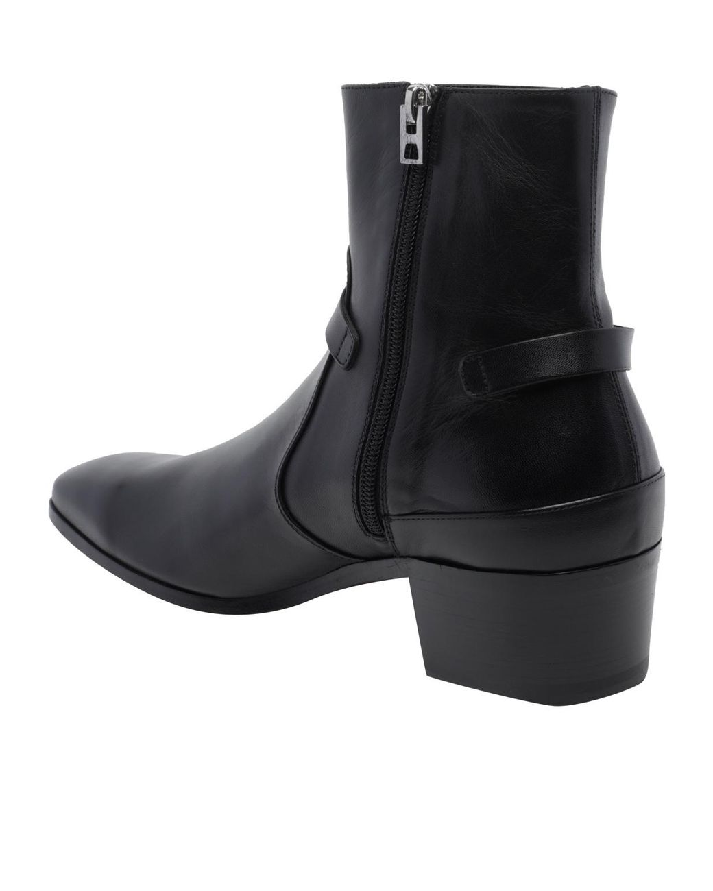 Tom Ford Black Clint Harness Ankle Boots for men