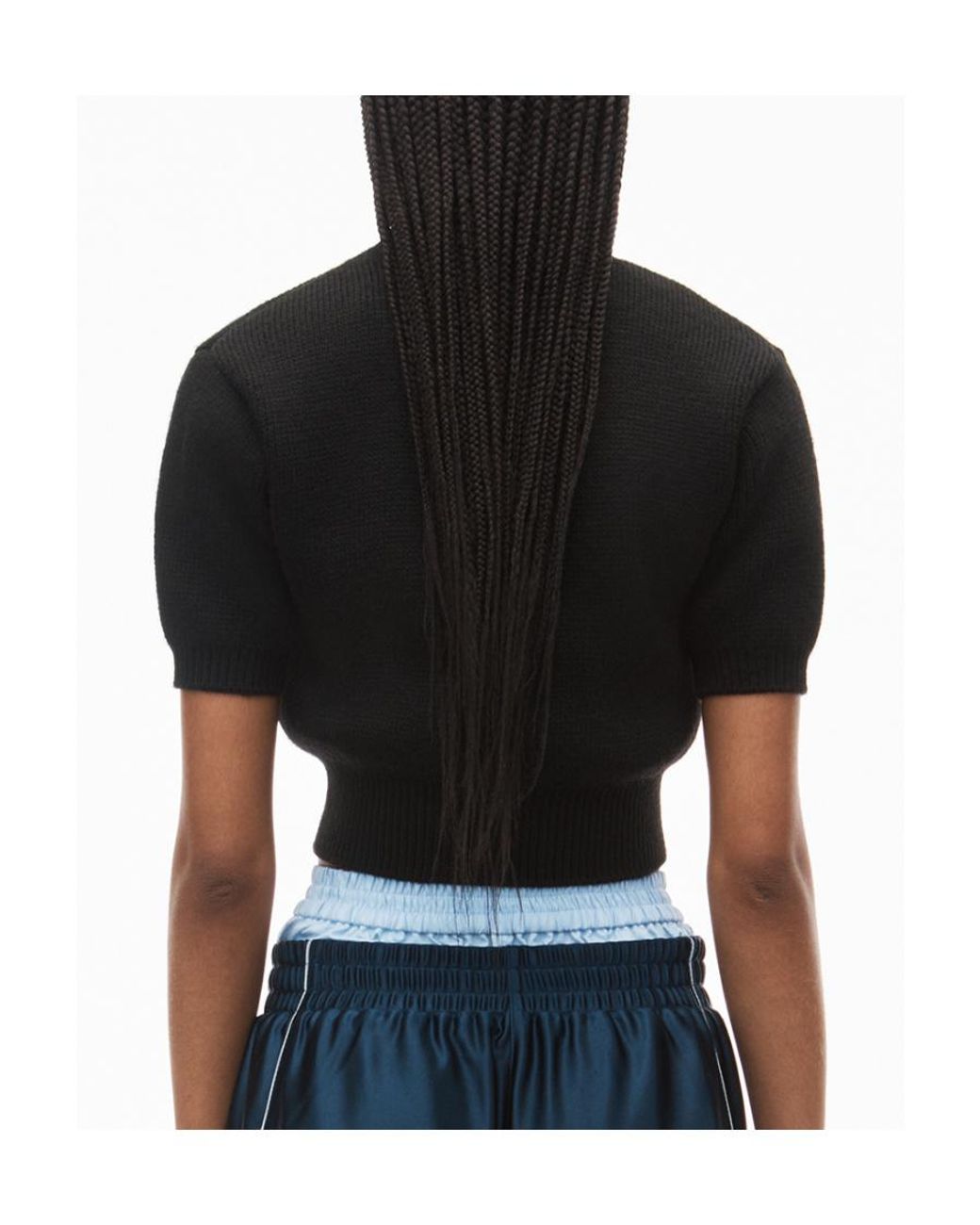 T By Alexander Wang Black Short Sleeve Pullover