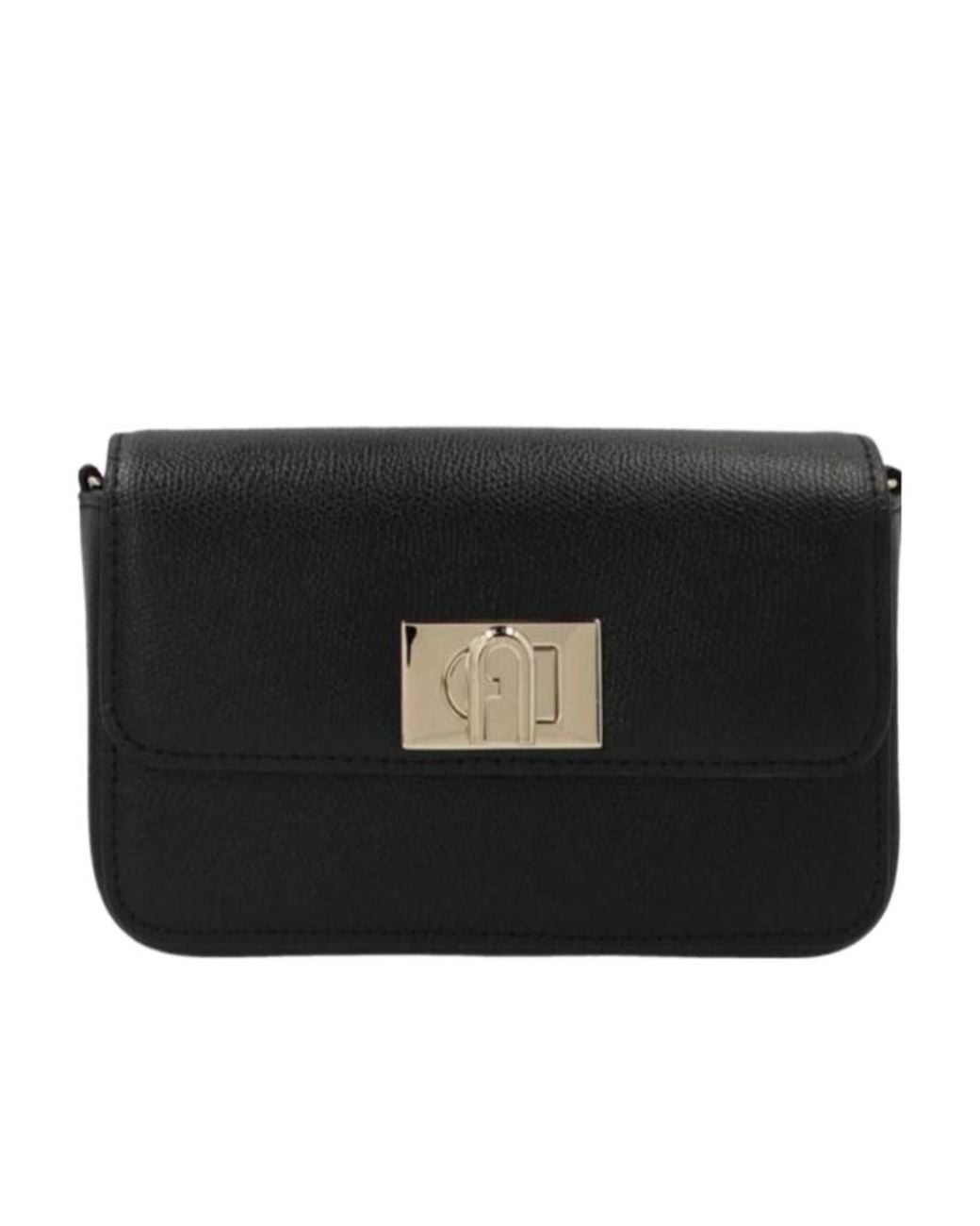 Furla Black 1927 Soft Mini Crossbody Bag