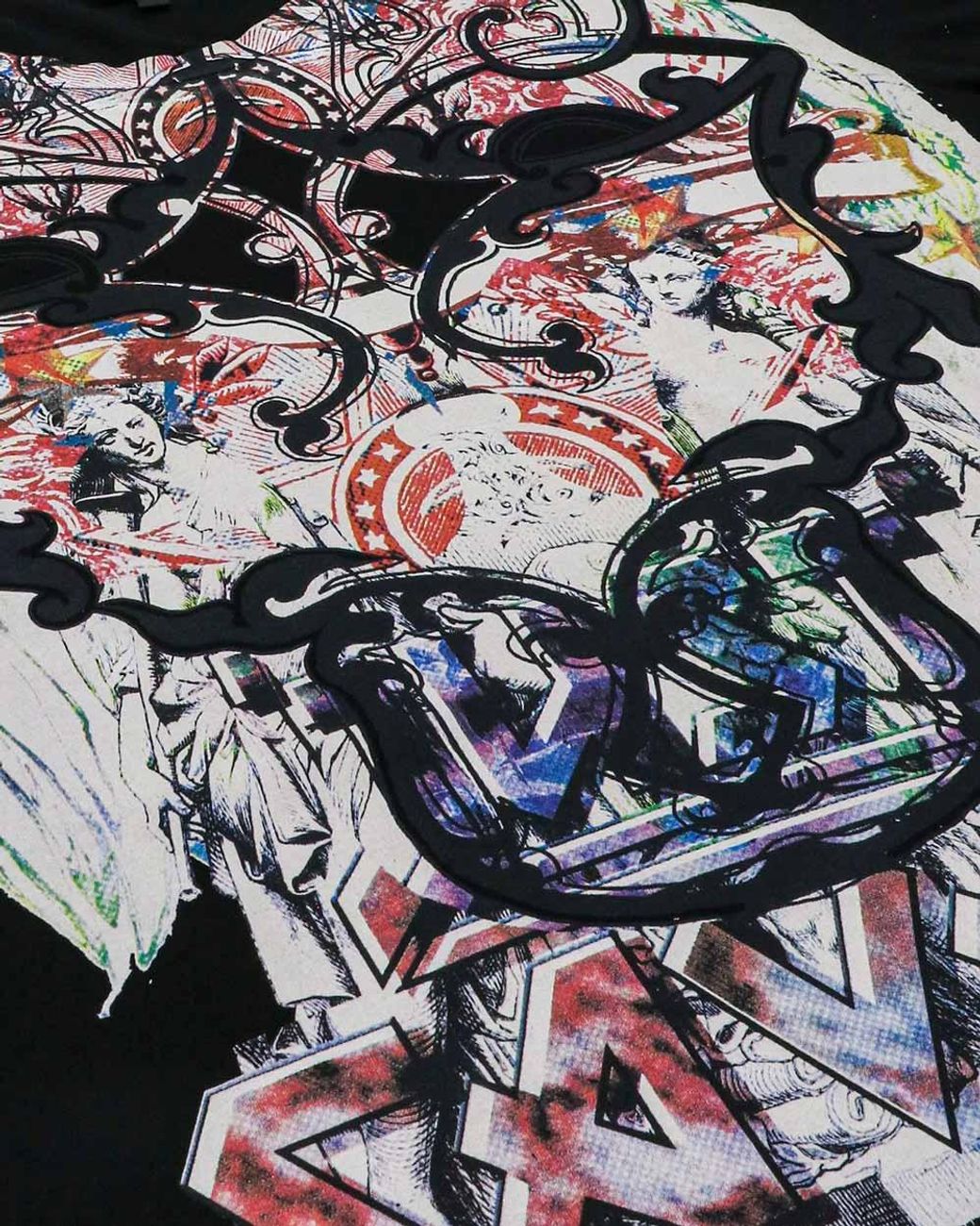 Just Cavalli Black Printed T-Shirt for men