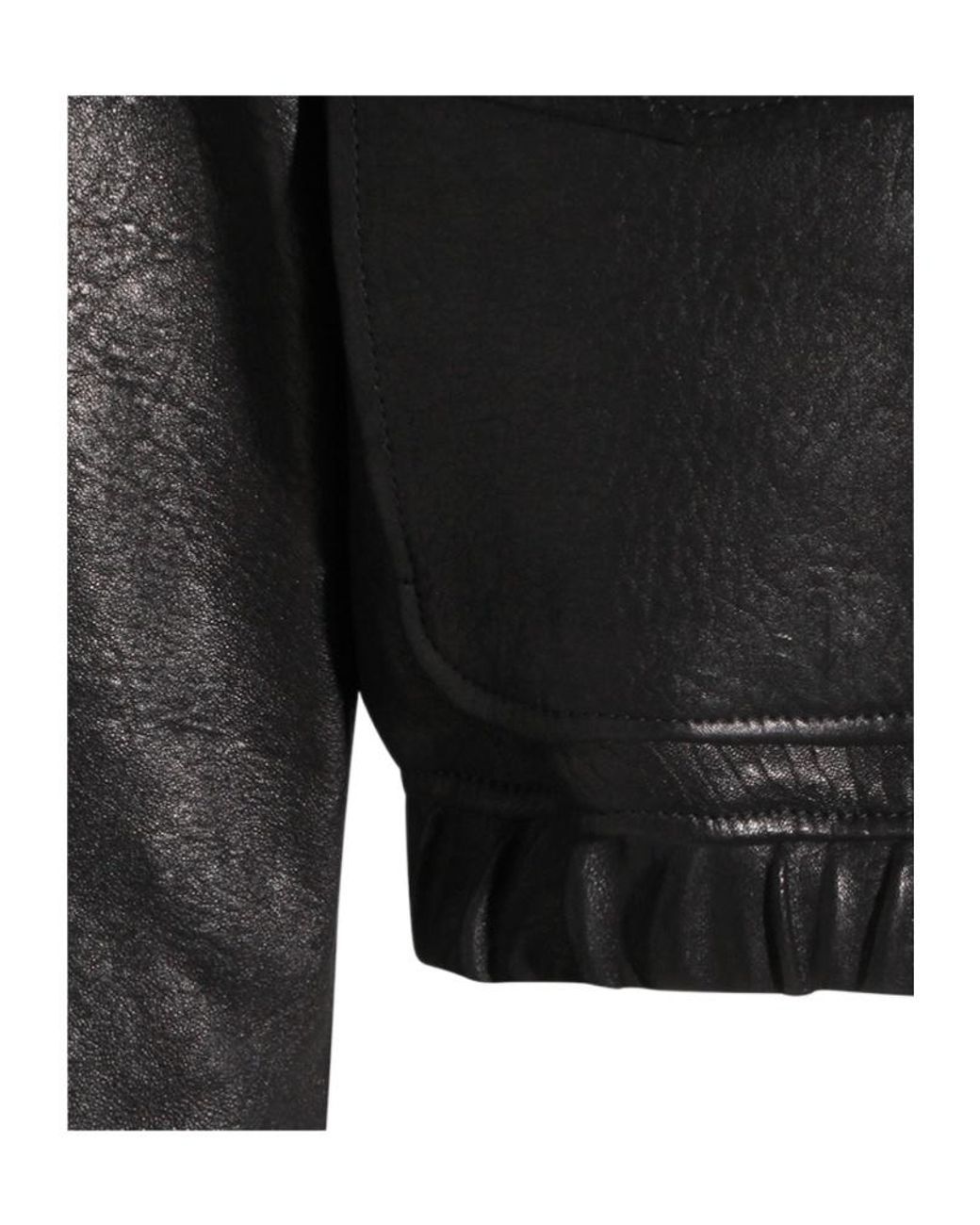 Saint Laurent Black Zip-Up Short Jacket for men