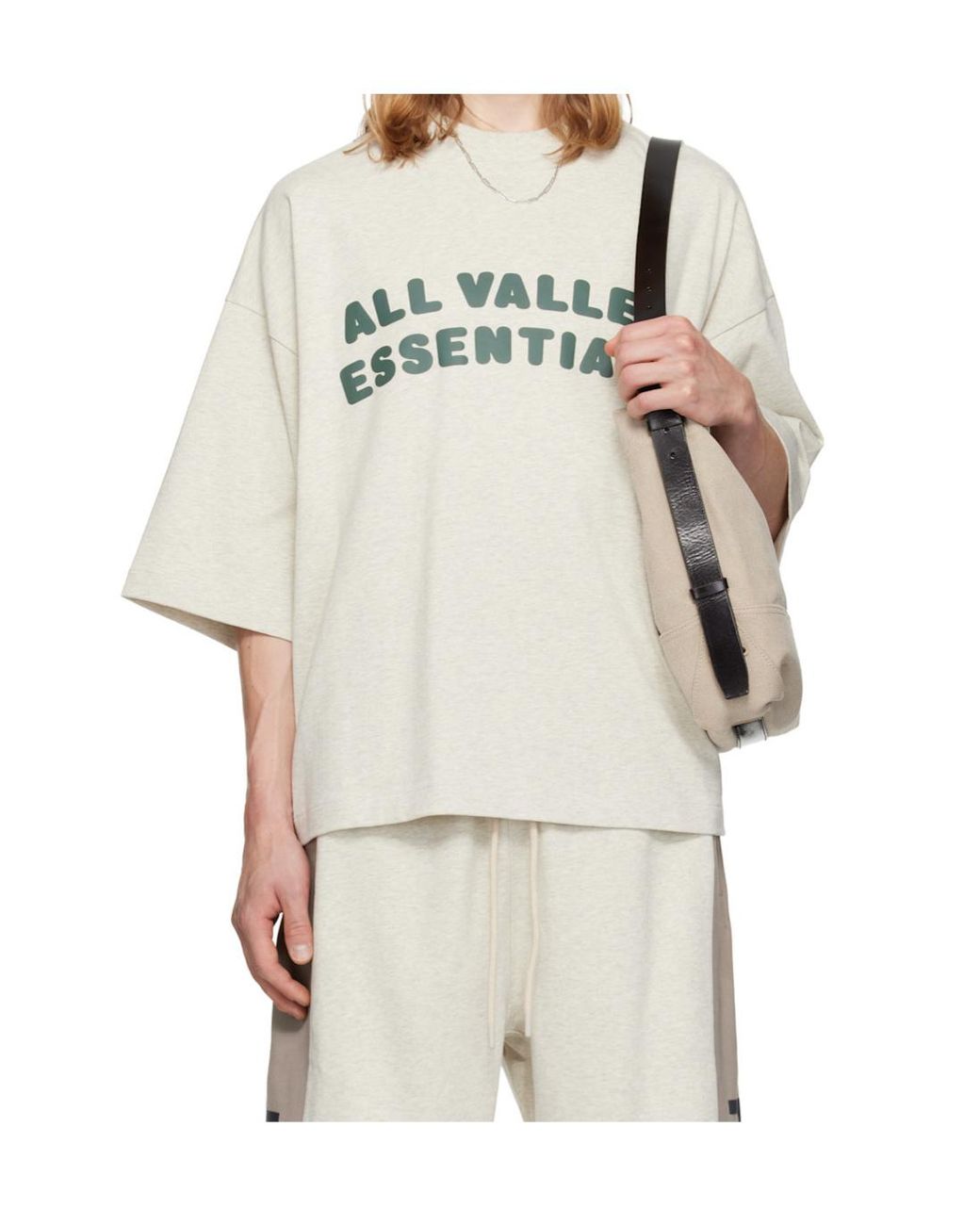 Fear Of God Gray Merch Tee Boxy Fit for men