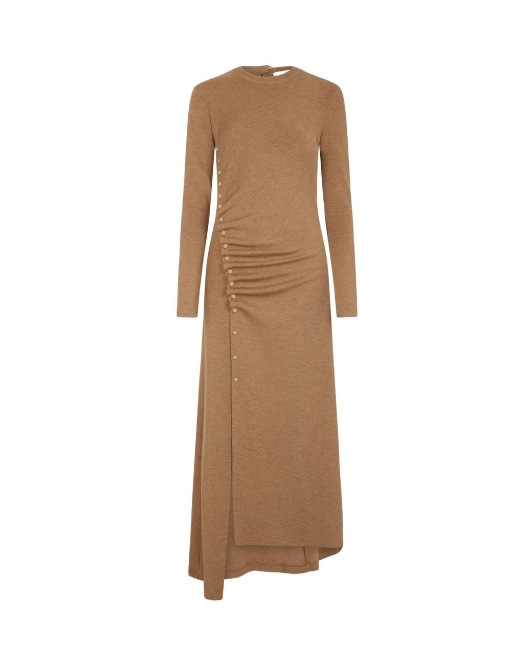 Rabanne Natural Gathered Long Dress