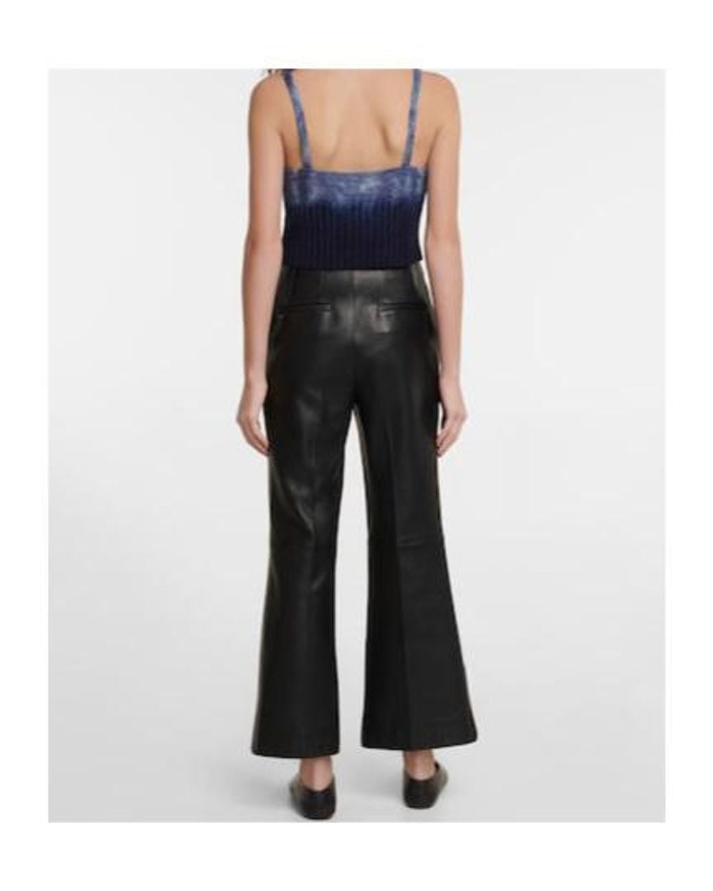 Altuzarra Blue Sim Tie-Dye Silk Crop Top